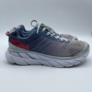 Hoka Womens Clifton 6 1102873 PAMB Blue White Running Shoes Sneakers Size 7